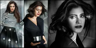 Makin Matang, Kajol Tampil Gothic Cantik Hitam Membahana