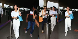 Makin Ramping, 8 Potret Suhana Khan Anak SRK Pamer Perut Rata di Bandara - Ramah Ladeni Fans