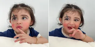 Margin Unggah Foto Baby Guzel yang Wajahnya Cemong Karena Makeup, Tetap Cantik & Nggemesin!