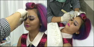 Masih Nge-hits, Inilah Potret Jenita Janet Saat Shading Alis