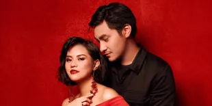 Maternity Shoot Mytha Lestari Bareng Suami, Gaya Bold Serba Merah