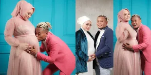 Maternity Shoot Nathalie Holshcer, Sule Cium Calon Jabang Bayi dengan Penuh Cinta - Bikin Baper