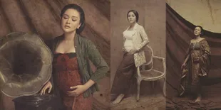Maternity Shoot Vicky Shu, Bernuansa Jawa Tradisional Nan Cantik