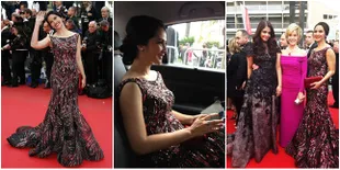Maudy Koesnaedi Cantik di Red Carpet Festival Film Cannes Prancis