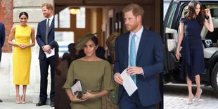 FOTO: Meghan Markle Kenakan Model Gaun Kesukaan di Baptisan Louis