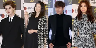 Melenggang di Red Carpet, Bintang '2015 KPCAA' Serba Hitam Elegan