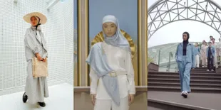 Melenggang di Runway Jakarta Fashion Week, 11 Potret Yumi Kwandy Pacar Chika Kinsky Bikin Pangling Pakai Hijab - Dipuji Cantik dan Elegan