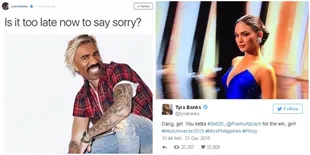 Meme - Dukungan, Ini Reaksi Para Seleb Soal Miss Universe 2015