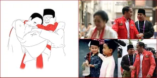 Meme Menggelitik Jokowi Digandeng Prabowo Hingga Momen Pelukan