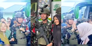 Mendadak Seleb! 8 Potret Muhamad Fardhana Tunangan Ayu Ting Ting Diserbu Warga Buat Foto Bareng Saat Dinas