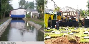 Mengundang Senyum, Beginilah 9 Penampakan Tempat Resepsi Pernikahan Yang Nggak Umum Ada Yang Di Atas Sungai - Di Area Pemakaman