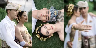 Menikah Hari ini, Laura Theux dan Indra Brotolaras Bagikan Potret Prewedding di Persawahan dengan Busana Adat Bali