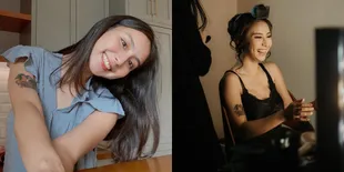 Menikah Tepat di Hari Ibu, Ini Potret Clairine Clay Pamer Tato di Lengan Kanan - Bergambar Mama Papa di Tanda Lahirnya