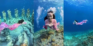 Menjelma Jadi Putri Duyung Laut, Intip Potret Nanda Arsyinta Mermaid Diving di Gili Meno - Unreal Banget!