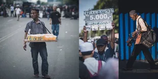 Mereka yang Tetap Mencari Nafkah di Tengah Demo 22 Mei, Pejuang!
