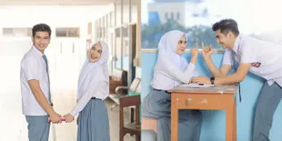 Mesra Tanpa Bersentuhan, 8 Potret Ria Ricis dan Teuku Ryan di Pemotretan Prewedding Terbaru - Jadi Anak Sekolahan