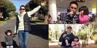 Momen Kebersamaan Ben Kasyafani dan Sienna Lebaran di Australia