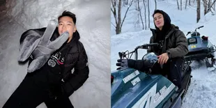 Momen Liburan Seru Boy William di Jepang, Asyik Bermain Salju