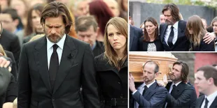Momen Sedih Saat Jim Carrey Menangis di Depan Jenazah Sang Mantan