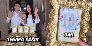 Money No Limit, Potret Suvenir Pernikahan Sisca Kohl dan Jess No Limit Berupa Emas Asli