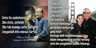 Motivasi Cinta Romantis Mario Teguh, Kini Dipertanyakan Netizen