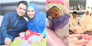 Mungil dan Cantik, Bayi Oki Setiana Dewi Berhijab Saat Aqiqah!