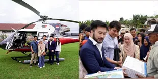 Naik Helikopter, 8 Potret Lesti Kejora dan Rizky Billar Kunjungi Korban Gempa Cianjur - Terjun Langsung Beri Bantuan