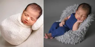 Newborn Photoshoot Perdana Baby Don Verhaag Anak Jessica Iskandar dan Vincent, Wajahnya Ganteng dan Bule Banget!
