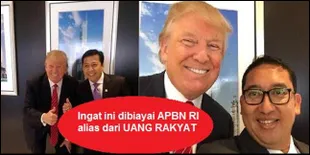 Ngakak! Ini Meme Lucu Fadli Zon-Setya Novanto Ketemu Donald Trump