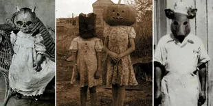 Ngerinya Potret Lawas Kostum Halloween, Bikin Merinding Sendiri