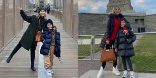 Nggak Kalah Kece dari Ayu Ting Ting, 8 Potret Gaya Bilqis Selama Liburan di Amerika - Happy Banget Nonton Konser BTS