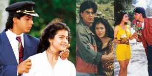 Nostalgia Kemesraan Lawas SRK dan Kajol Dalam 'BAAZIGAR', Manis!