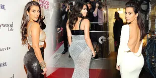 Pakai Dress Ketat, Kim Kardashian Siap Bikin Pria Berimajinasi