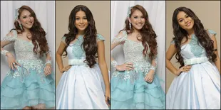 Pakai Gaun 'Kembar', Lebih Cantik Aurel Atau Ayu Ting Ting?