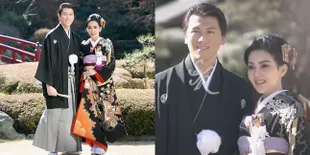 Pakai Kimono, Syahrini & Reino Barack Mesra Saat Berada di Jepang