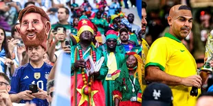 Pakai Kostum Unik! Potret Keseruan Para Pendukung Tim Nasional yang Bertanding di Piala Dunia 2022 - Rela Tempuh Ribuan Kilometer Dari Negara Asal