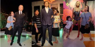 Pakai Sandal Jepit Ussy Sulistiawaty Ajak Anak ke Madame Tussauds