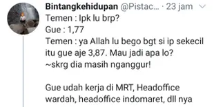 Pamer IPK 1,77 Sudah Banyak Pengalaman Kerja Jadi Trending, Netizen Ini Malah Diserang Balik