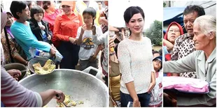 Para Artis Kunjungi Korban Banjir di Kawasan Kalibata