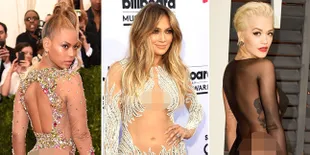 Parade Gaun Transparan Artis Hollywood, Nyaris Tanpa Busana!