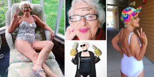 Parade Gaya Panas Nenek 86 Tahun, Bikin Lutut Pria Lemas