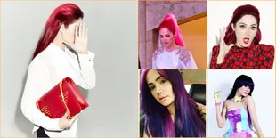 Parade Rambut Nyentrik Mulan Jameela, Bikin Malam Penuh Warna