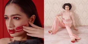 Pemotretan Angel Karamoy Dengan Lipstik Berantakan - Rambut Unik!