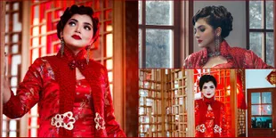 Pemotretan Tahun Baru Imlek Ala Ashanty, Hot dan Merah Merona!