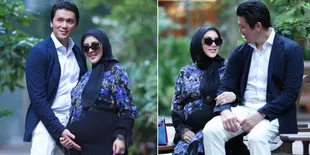 Pemotretan Terbaru Syahrini dan Reino Barack, Aura Bumil Glowing Kian Terpancar