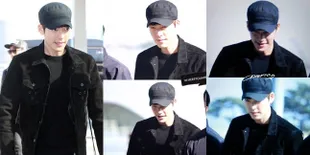 Penampakan Kim Woo Bin Sebelum Terbang ke Indonesia, Ganteng Abis