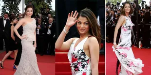 Penampilan Aishwarya Rai Dari Tahun ke Tahun di Cannes