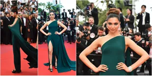 Penampilan Deepika Padukone di Cannes 2017, Hijau Megah Menawan