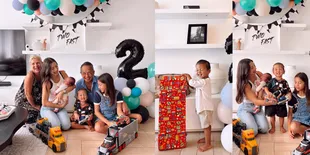 Perayaan Ulang Tahun ke-2 Kiyoji Anak Jennifer Bachdim, Sederhana di Rumah - Bahagia Meski Demam