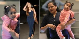 Perdana, Rani Mukherjee Bawa Adira ke Bandara Secara Terbuka
